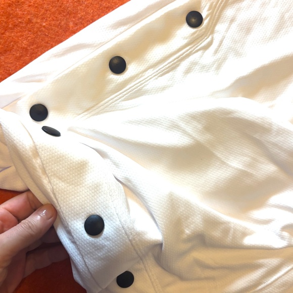 White side snap wide leg pants NWT - Picture 3 of 10